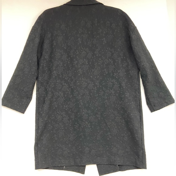 ASTR The Label Black Floral Blazer Jacket Small (sku 497) - Picture 6 of 12